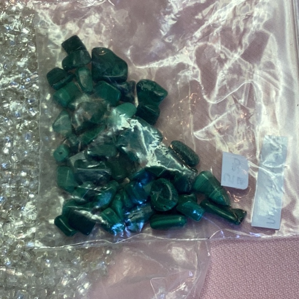 Lot #94 Jewelry Making Seed & Malachite Beads Galore - Picture 6 of 6